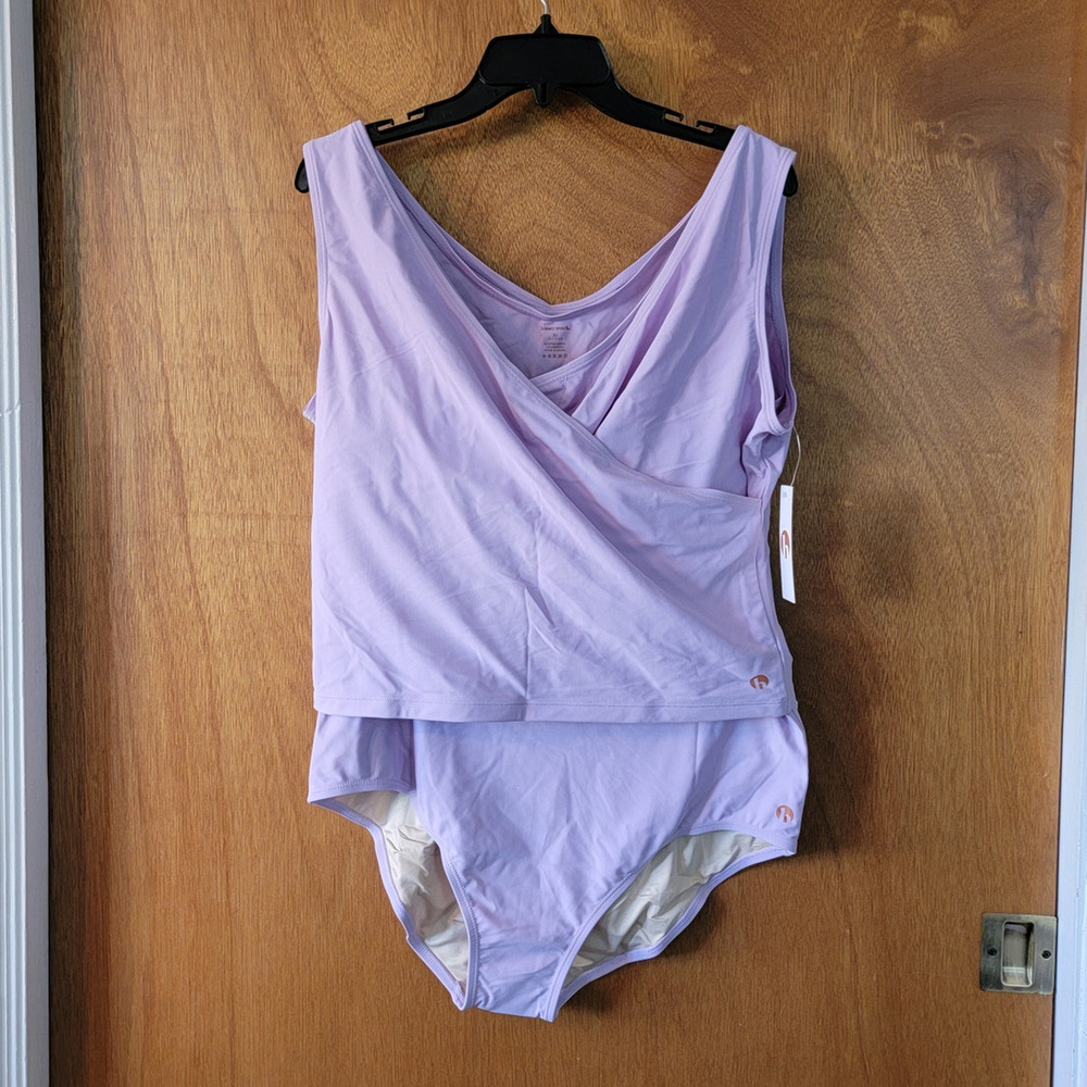 Copied - NWT Honey Mark 2 Piece Tankini Set XL Lavander